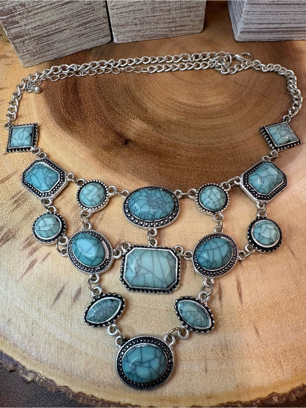 Boho Turquoise Statement Necklace - Women Jewelry